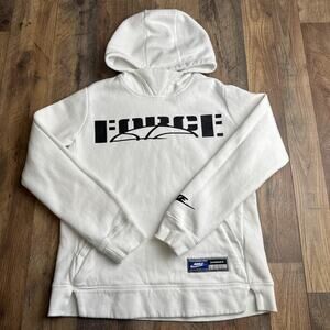 Nike Air Force Equality Hoodie‎ Women’s XL White Athletic Training Fitness 6295